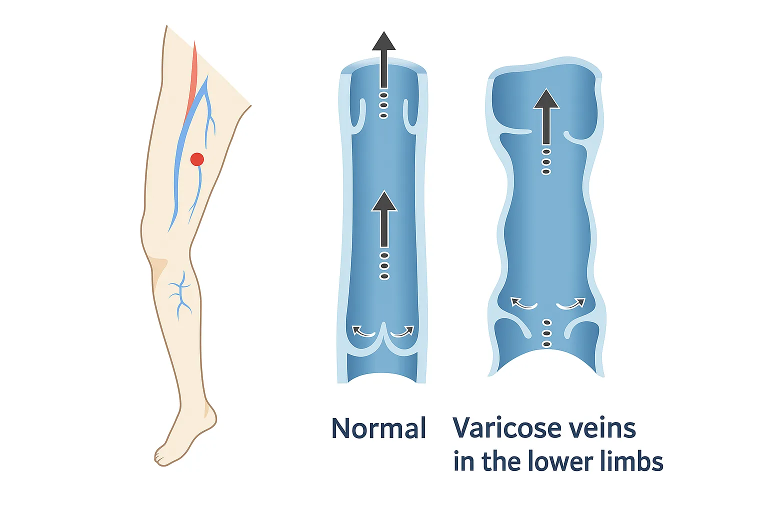 下肢静脈瘤が出来てしまう仕組みの説明